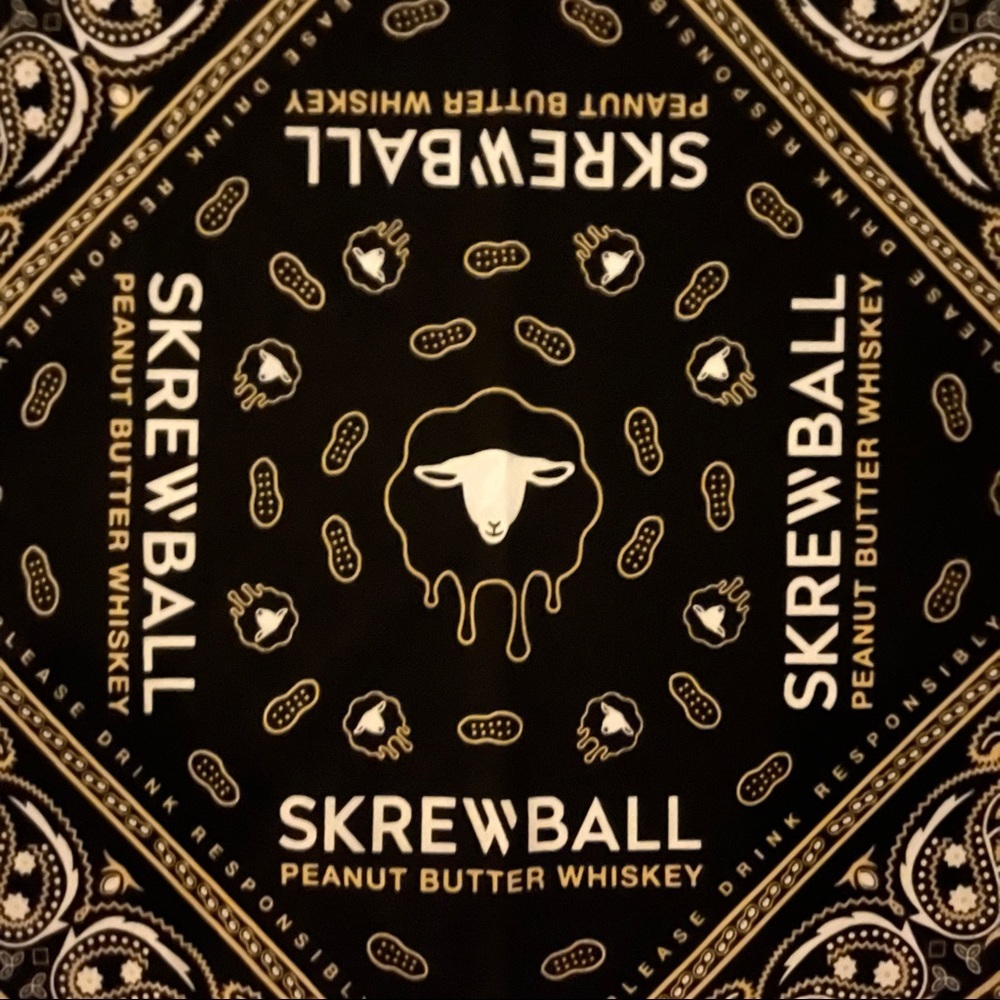 𝅺NEW Skrewball Peanut Butter Whiskey Bandana